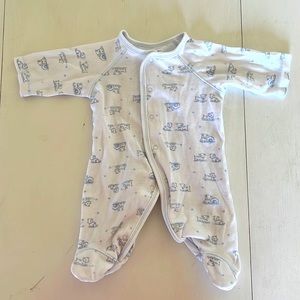 Little me puppy newborn footie